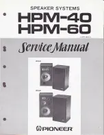 Pioneer HPM-40 Service Manual preview