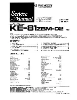 Preview for 1 page of Pioneer KE-81ZBM-02 Service Manual