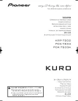 Pioneer KURO KRP-TS02 Operating Instructions Manual preview