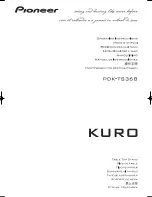 Preview for 1 page of Pioneer KURO PDK-TS36B Operating Instructions Manual