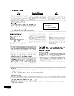 Preview for 2 page of Pioneer MJ-D508 Operating Instructions Manual