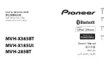 Pioneer MVH-285BT Owner'S Manual preview