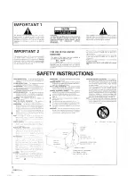 Preview for 2 page of Pioneer PD-4500 Operating Instructions Manual