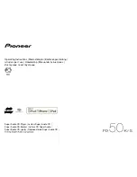 Preview for 1 page of Pioneer PD-50-K Operating Instructions Manual