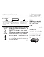 Preview for 2 page of Pioneer PD-50-K Operating Instructions Manual