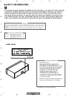 Preview for 2 page of Pioneer PD-M427 Service Manual