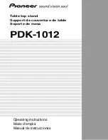 Pioneer PDK-1012 Operating Instructions Manual preview