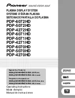 Preview for 1 page of Pioneer PDP-4270HD Operating Instructions Manual