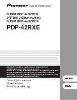 Preview for 1 page of Pioneer PDP-42RXE Operating Instructions Manual