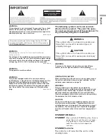 Preview for 3 page of Pioneer PDP-42RXE Operating Instructions Manual