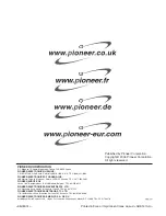 Preview for 124 page of Pioneer PDP-42RXE Operating Instructions Manual