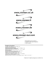 Preview for 176 page of Pioneer PDP-436SXE Operating Instructions Manual