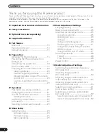 Preview for 4 page of Pioneer PDP-5000EX Operating Instructions Manual