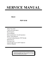 Pioneer PDP-5016 Service Manual preview