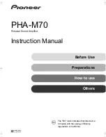 Preview for 1 page of Pioneer PHA-M70 Instruction Manual