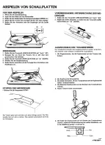 Preview for 17 page of Pioneer PL-225 Operating Instructions Manual