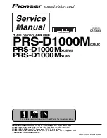 Preview for 1 page of Pioneer PRS-D1000M Service Manual