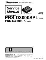 Preview for 1 page of Pioneer PRS-D3000SPL/X1H/EW Service Manual