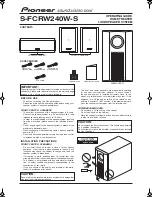 Pioneer S-FCRW240W-S Operating Manual preview