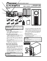 Pioneer S-FCRW730 Operating Manual preview