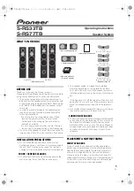 Preview for 1 page of Pioneer S-RS33TB Operating Instructions Manual