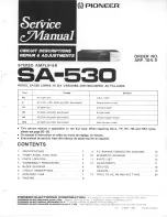 Pioneer SA-530 Service Manual preview