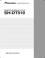 Pioneer SH-DT510 Operating Instructions Manual preview