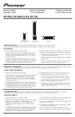 Pioneer SP-BS22-LR Operating Manual preview