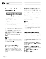 Preview for 10 page of Pioneer Super Tuner III D DEH-P2550 Operation Manual