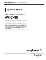 Pioneer Super Tuner IIID AVIC-N5 Operation Manual preview