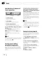 Preview for 10 page of Pioneer SUPERTUNER III D DEH-P2650 Operation Manual