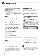 Preview for 14 page of Pioneer SUPERTUNER III D DEH-P2650 Operation Manual