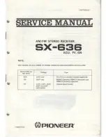 Preview for 2 page of Pioneer SX-636 Service Manual