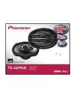 Pioneer TS-A6994R Instruction Manual preview