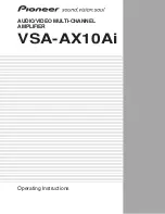 Pioneer VSA-AX10Ai Operating Instructions Manual preview