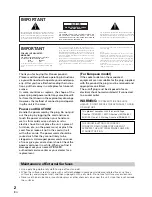 Preview for 2 page of Pioneer VSA-E08 Operating Instructions Manual