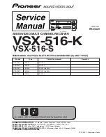 Pioneer VSX-516-K Service Manual preview