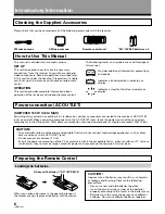 Preview for 6 page of Pioneer VSX-D498 Operating Instructions Manual