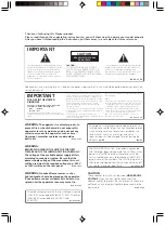 Preview for 2 page of Pioneer VSX-D514 Operating Instructions Manual