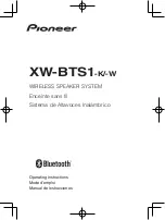 Pioneer XW-BTS1 Operating Instructions Manual preview