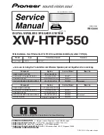 Preview for 1 page of Pioneer XW-HTP550 Service Manual