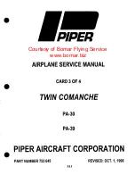 Preview for 523 page of Piper Aircraft Corporation TWIN COMANCHE PA-30 Service Manual