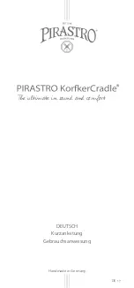 Preview for 19 page of PIRASTRO KorfkerCradle Series Quick Start Manual