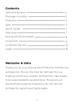 Preview for 2 page of Pitaka Air Pal Mini For AirPods Pro User Manual