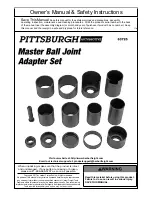 Preview for 1 page of Pittsburgh Automotive 63725 Owner'S Manual & Safety Instructions