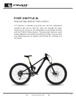 Preview for 2 page of PIVOT cycles SHUTTLE SL Original Operation Instructions