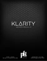 PK Sound KLARITY 12 Owner'S Manual preview