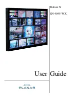 Preview for 1 page of Planar Bobcat X SN-4045-WX User Manual