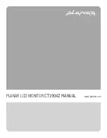 Planar CT1904Z Product Manual preview