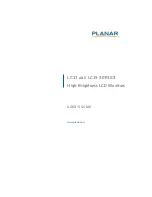 Preview for 1 page of Planar LC17 Series User Manual